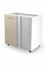 VENTO DN-100/82 corner lower cabinet, color: white / beige