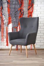 COTTO leisure chair, color: dark grey