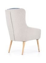 PURIO leisure chair, color: light grey / blue