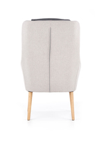 PURIO leisure chair, color: light grey / dark grey