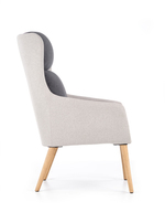 PURIO leisure chair, color: light grey / dark grey