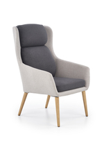 PURIO leisure chair, color: light grey / dark grey