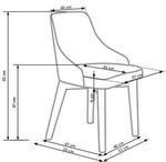 TOLEDO chair, color: honey oak