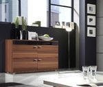 chest of drawers LOGO II plum/black