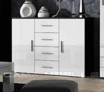 Chest of drawers UNI black/white