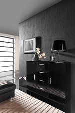 Chest of drawers UNI black/black