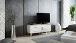 TV stand LOTTA 120 1D2S dimond white/lsonoma oak