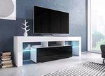 TV Stand TORO white/black/white