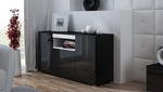 chest of drawers VIVA black/black/white