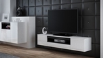 TV stand VIVA white/white/black