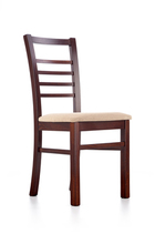 ADRIAN chair, color: dark walnut / torent beige