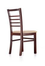 ADRIAN chair, color: dark walnut / torent beige