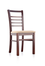 ADRIAN chair, color: dark walnut / torent beige