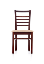 ADRIAN chair, color: dark walnut / torent beige