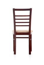 ADRIAN chair, color: dark walnut / torent beige