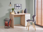 LIMA B-1 desk, color: white / sonoma oak