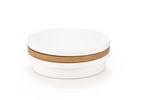 MICHELLE c. table, color: white / golden oak