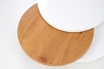 MICHELLE c. table, color: white / golden oak