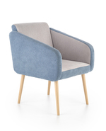 WELL leisure chair, color: turquoise / light grey