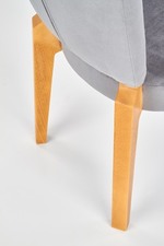 ROIS chair, color: honey oak / grey