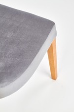 ROIS chair, color: honey oak / grey