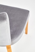 ROIS chair, color: honey oak / grey
