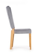 ROIS chair, color: honey oak / grey