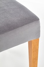 ROIS chair, color: honey oak / grey