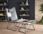 REMIX l. chair with ottoman
