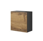 LIVO W-55 hanging cabinet, color: antracite/votan oak