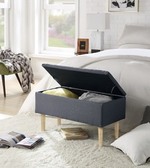CLEO bench with storage, color: grey