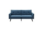 CORNER folding sofa with ottoman, color: blue