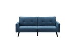 CORNER folding sofa with ottoman, color: blue