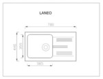 LANEO sink, color: white