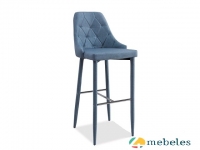 Bāra krēsls Trix H-1  zila/pelēka.
