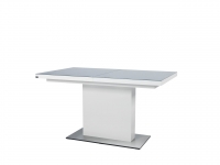 Izvelkamais galds Evita glass WHITE 80x120-170