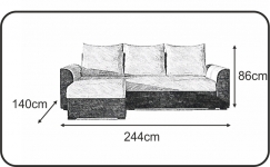 Stūra dīvāns Baxtero