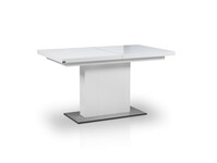 Izvelkamais galds Evita glass WHITE  85x140-190