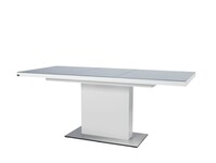 Izvelkamais galds Evita glass WHITE 90x180-230