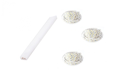 BED LED 3X L-1400 1X L-1460 - WHITE APGAISMOJUMS GULTAI BC-01