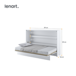 BED BC-05 CONCEPT 120X200 HORIZONTĀLĀ SIENAS GULTA