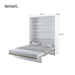 BED BC-12 CONCEPT 160X200 VERTIKĀLA SIENAS GULTA