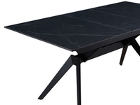 Galds TURI 140-180×90 Ceramic Black