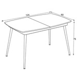 Galds  ENSE 125-165×80 Lumiere Wood