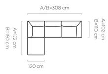Stūta dīvāns CANDELO MINI 70