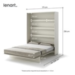 BED BC-12 KASHEMIR 160X200 VERTIKĀLA SIENAS GULTA