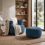 GROZĀMS KRĒSLS NELLA ar pufu