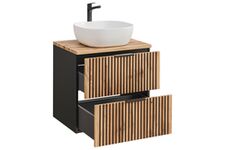 XILO BLACK WOTAN 82-60-D-2S Шкаф навесной для ванной под раковину