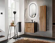 XILO BLACK WOTAN 82-80-D-2S Piekaramais vannas istabas skapītis izlietnei