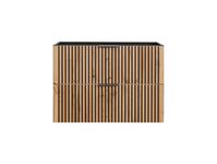 XILO BLACK WOTAN 82-80-D-2S Piekaramais vannas istabas skapītis izlietnei